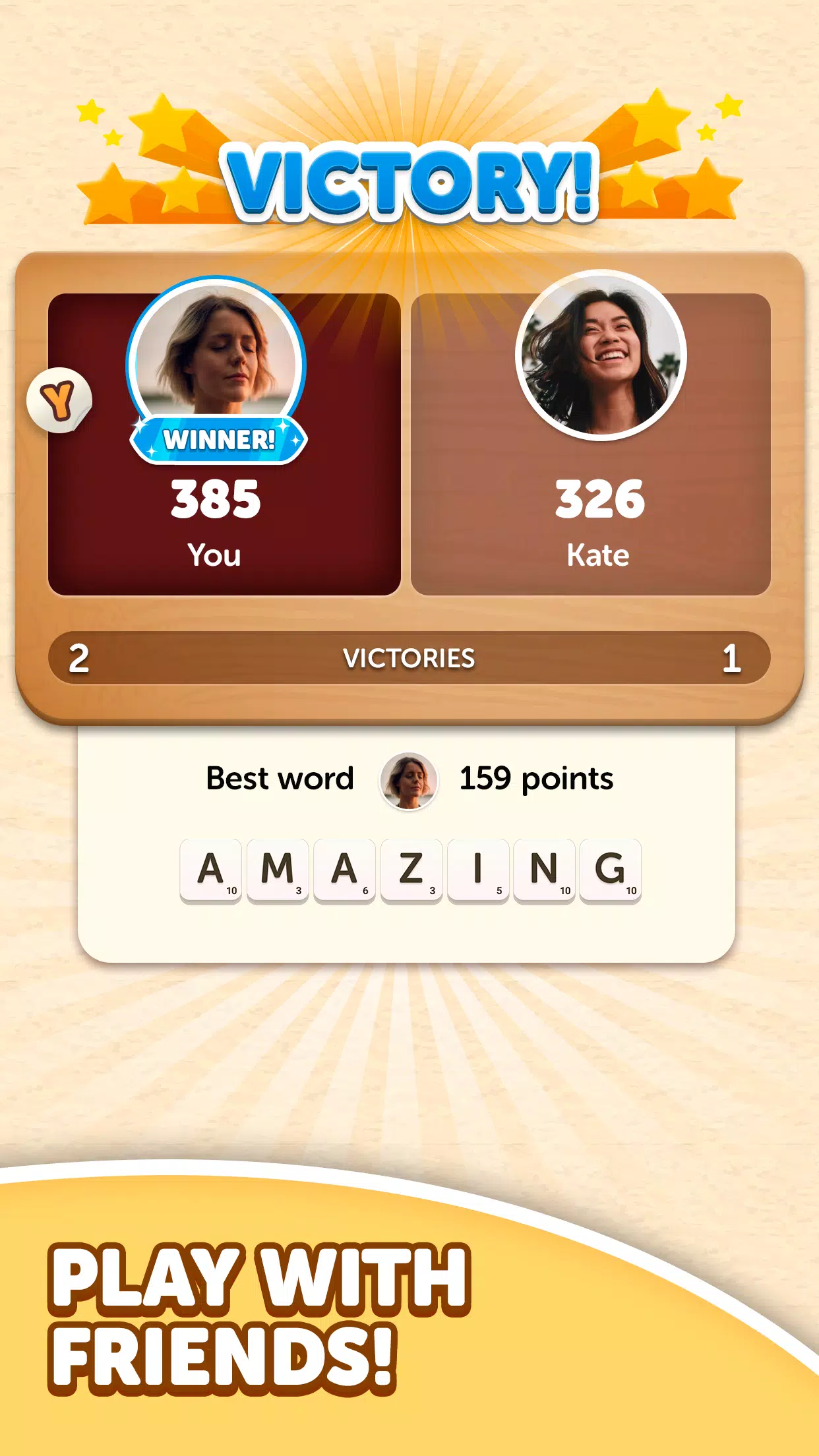 Word Yatzy - Fun Word Puzzler 螢幕截圖 1