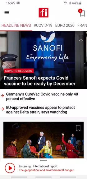 RFI - L'actualité mondiale 螢幕截圖 0