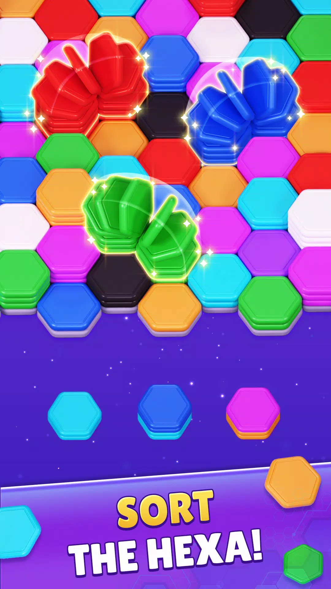 Color Hexa Sort Puzzle Game 螢幕截圖 1