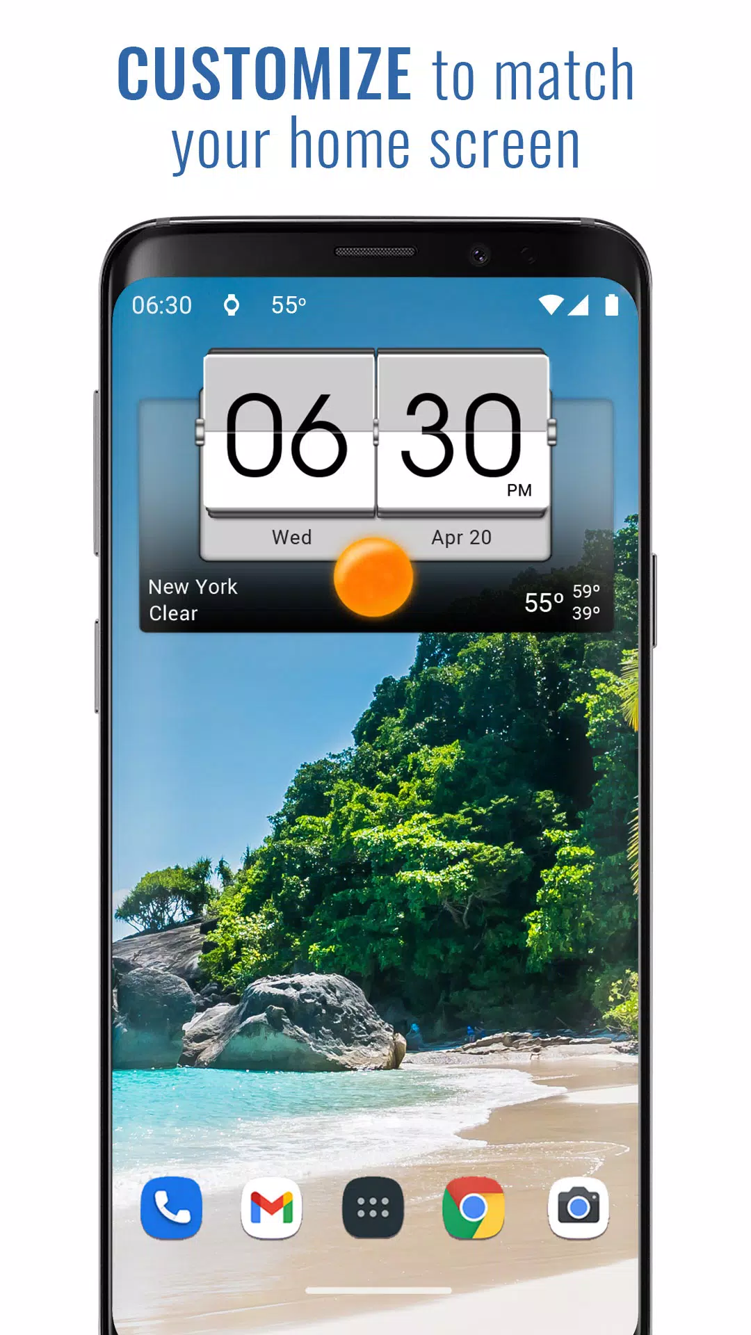 3D Flip Clock & Weather スクリーンショット 1