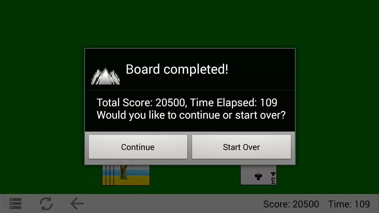Classic TriPeaks 스크린샷 1