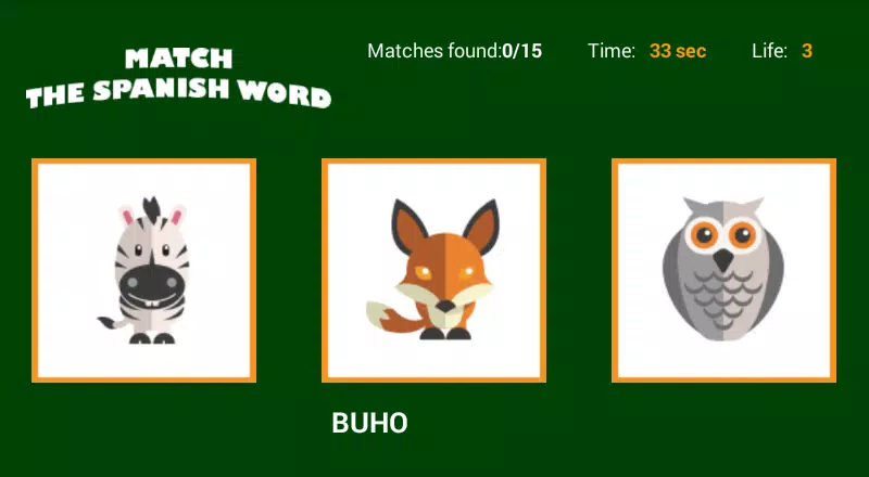 Match the Spanish Word Ảnh chụp màn hình 2
