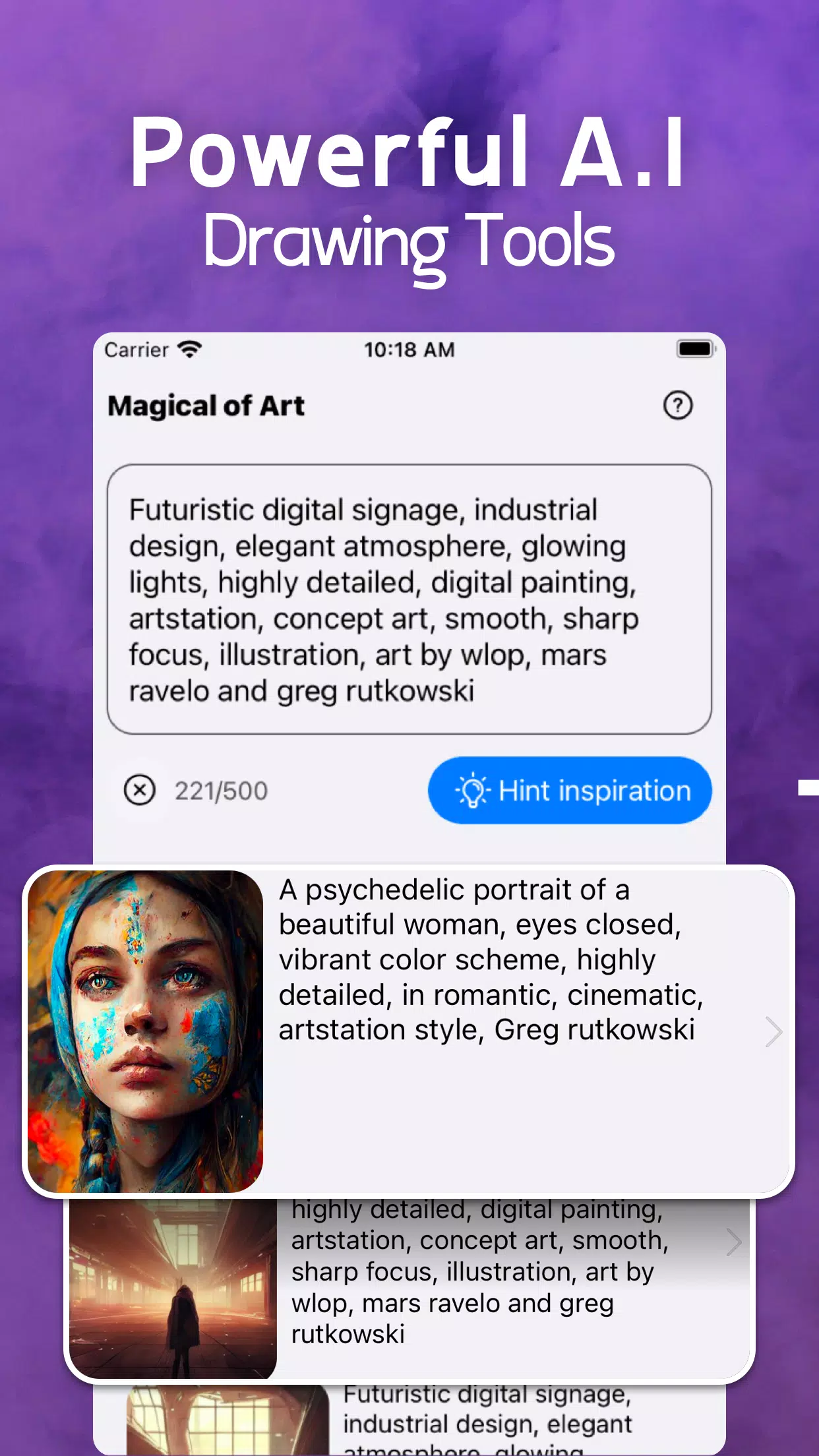 Schermata AI Generated Art Generator 1