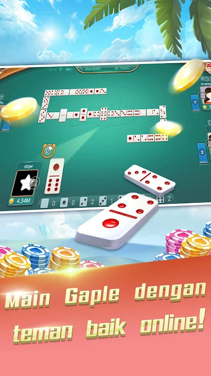 Domino Gaple: QQ 99 dan Texas Lokal Indo Capture d'écran 1