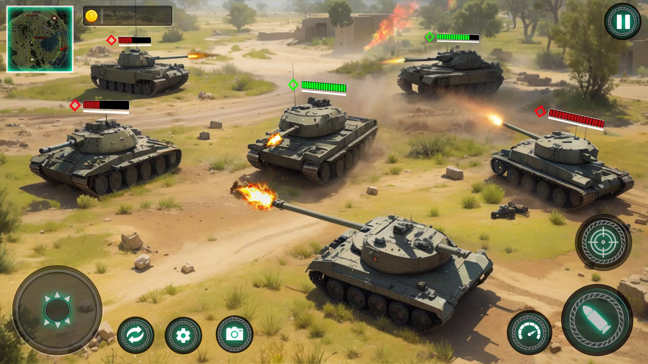 Military Tank War Machine Sim Captura de tela 0