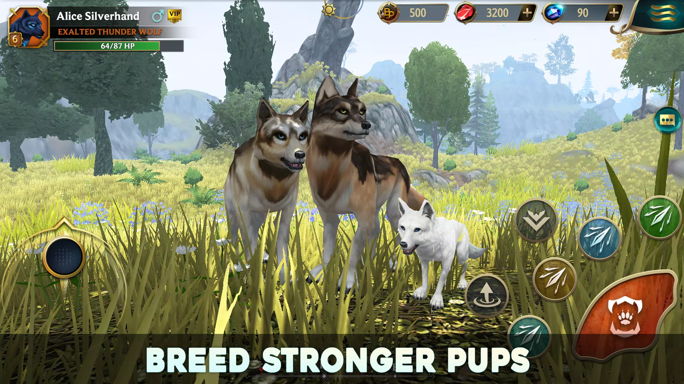 Wolf Tales - Wild Animal Sim Скриншот 0