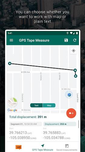 My GPS Tape Measure ဖန်သားပြင်ဓာတ်ပုံ 1