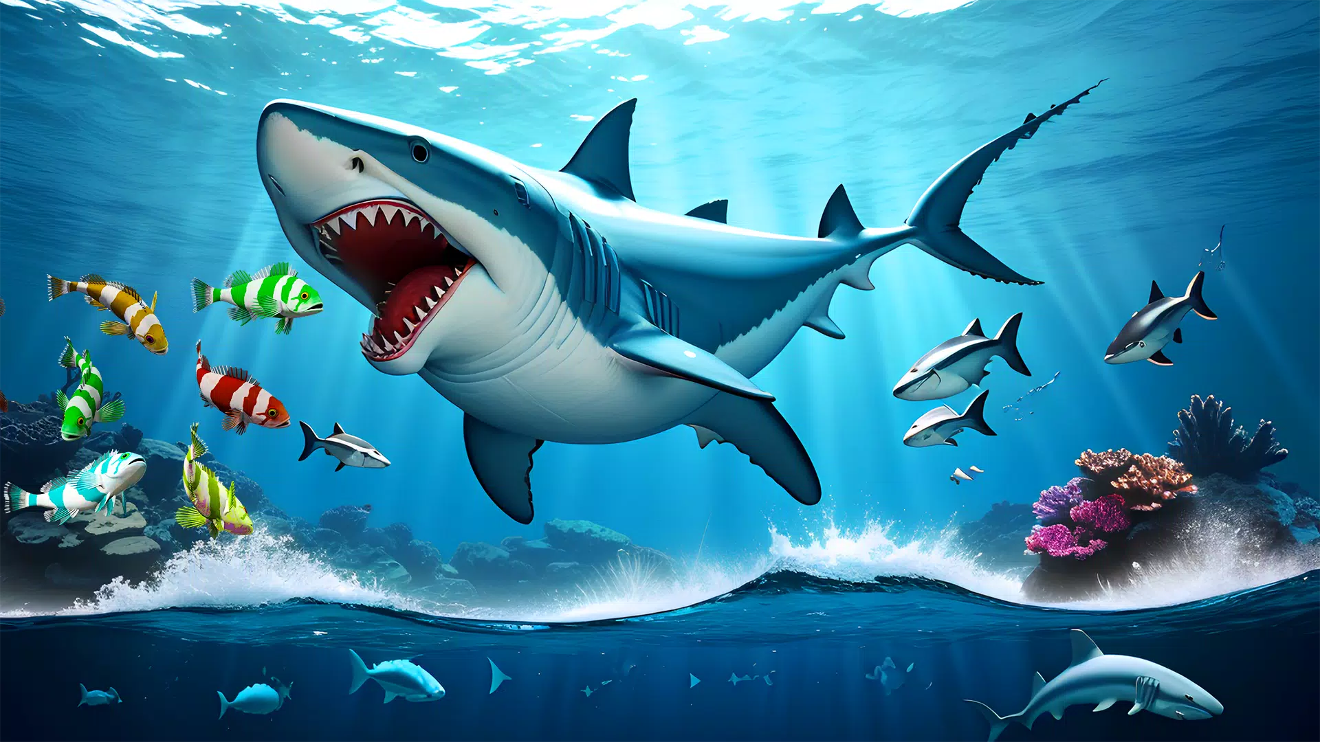 Shark Attack Games Offline スクリーンショット 2