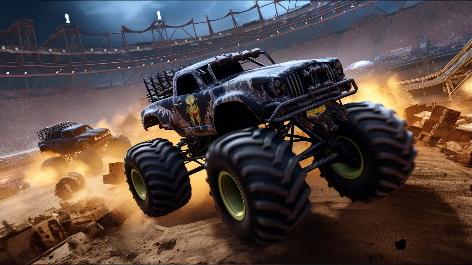 Crazy Monster Truck Games 螢幕截圖 1