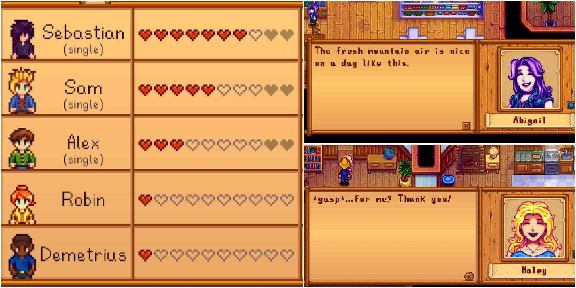 Stardew Valley Friendship Points : 가이드