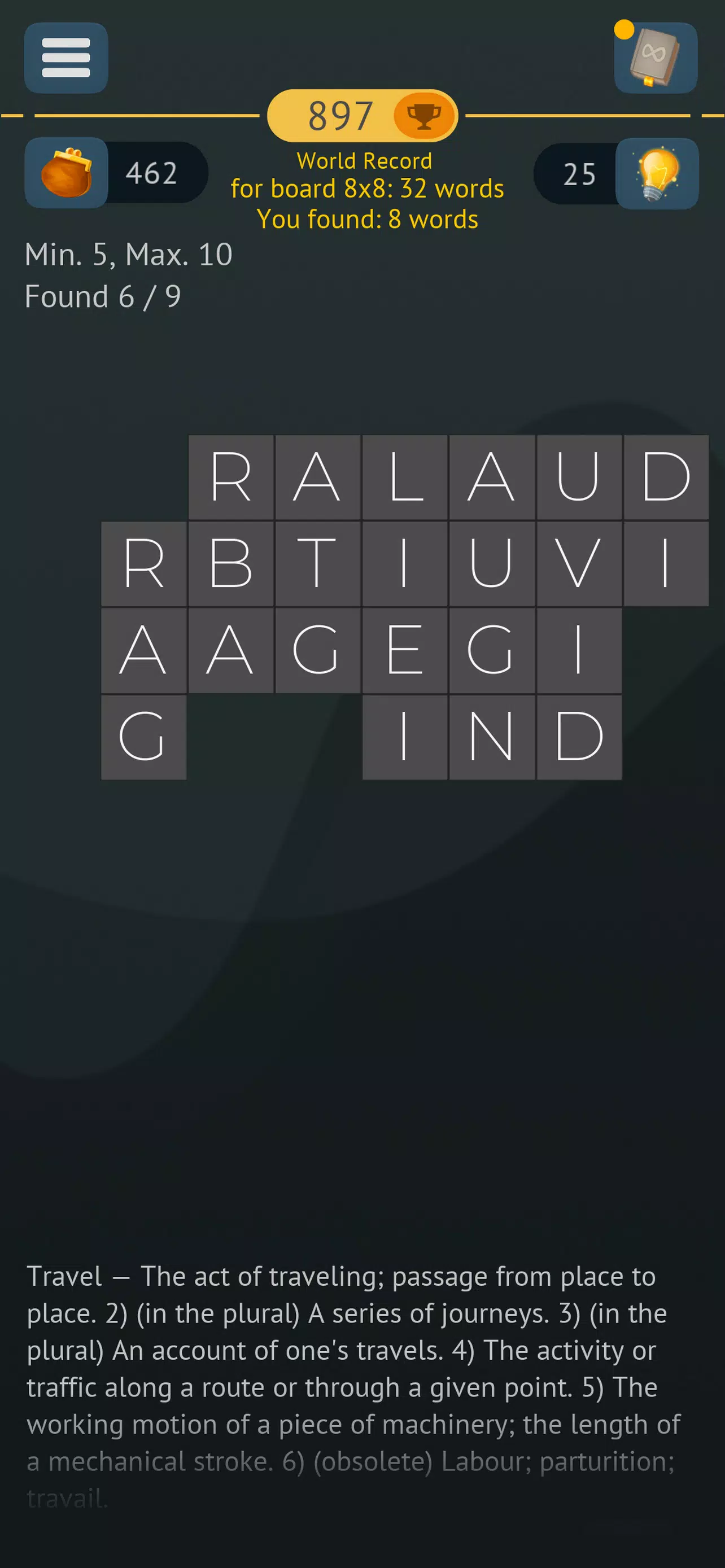Word Search Infinite Puzzles ภาพหน้าจอ 3
