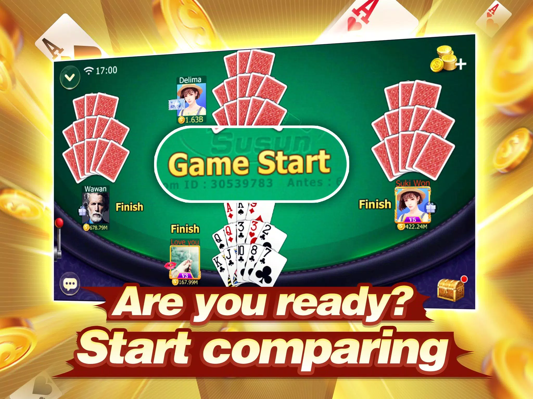 Capsa susun (Capsun) - Chinese Poker 스크린샷 0