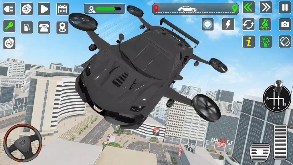 Flying Car Games Car Flight 3D应用截图第2张