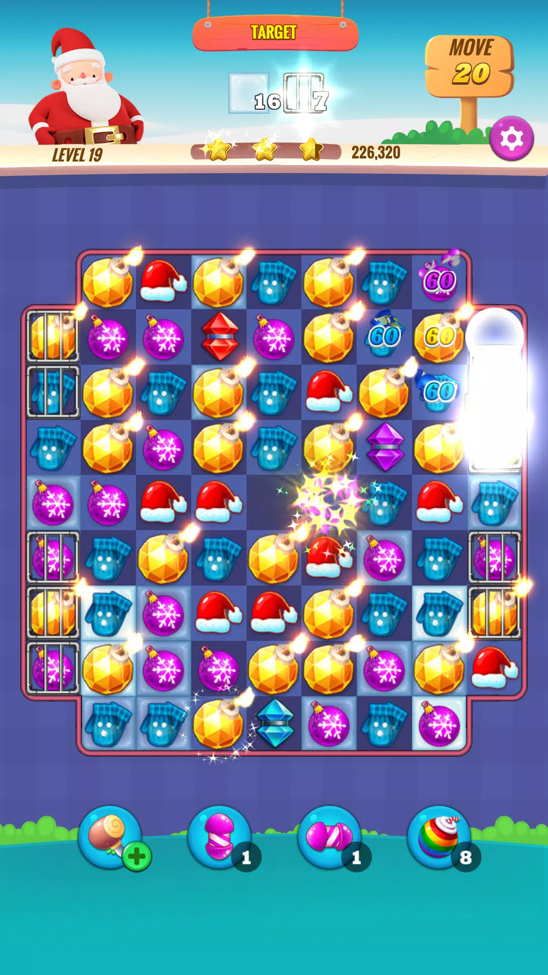 Christmas NewYear Match Game Captura de tela 1