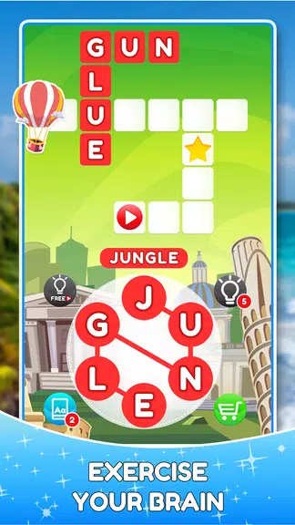 Word Travels Crossword Puzzle Ekran Görüntüsü 2