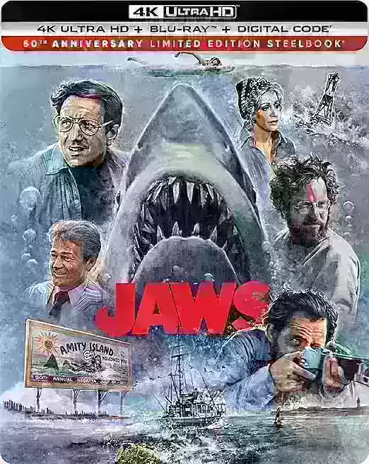 Buku Ulang Tahun ke -50 Jaws 4K Steelbook kini tersedia untuk preorder