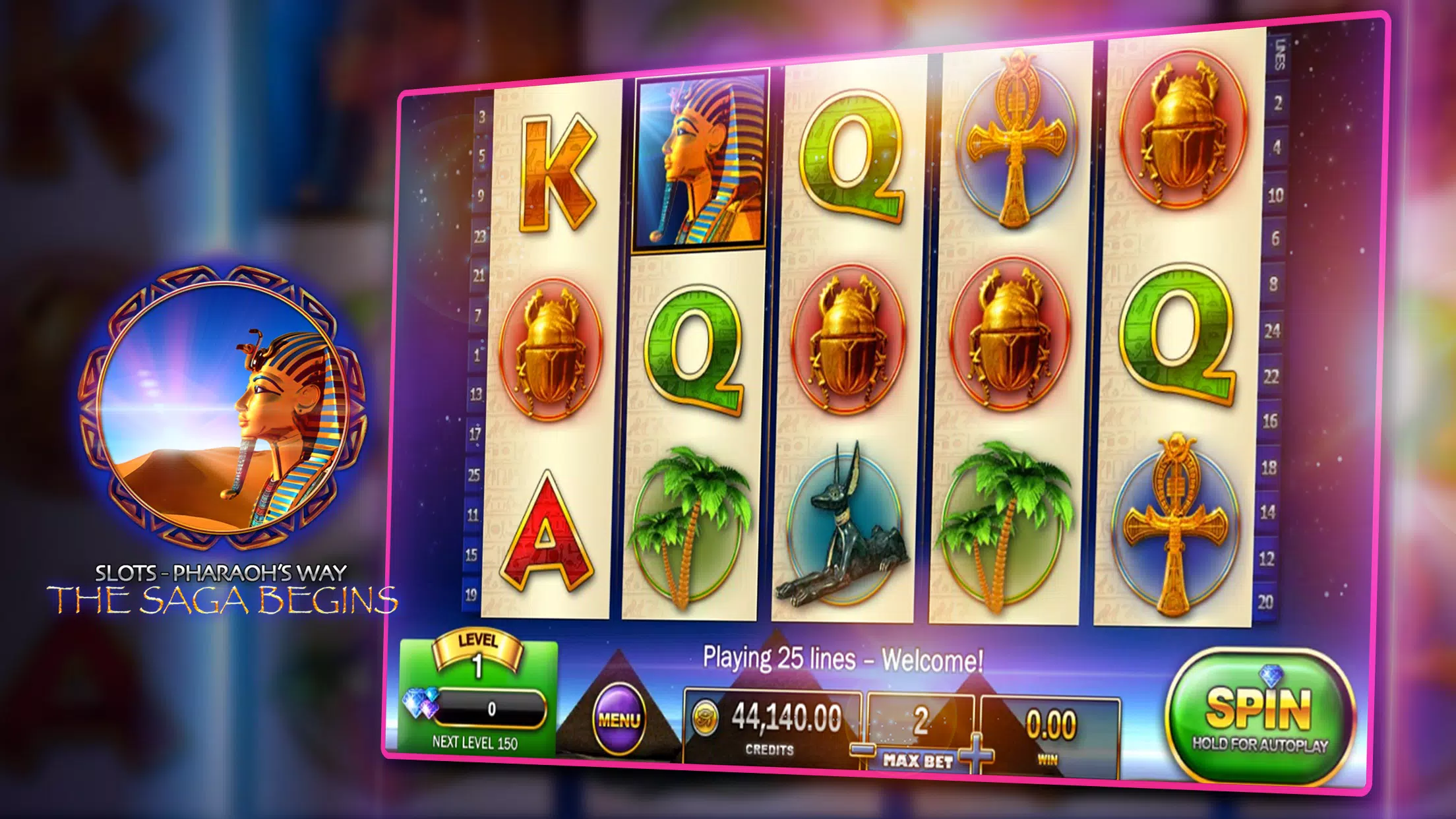 Slots - Pharaoh's Way Casino应用截图第2张