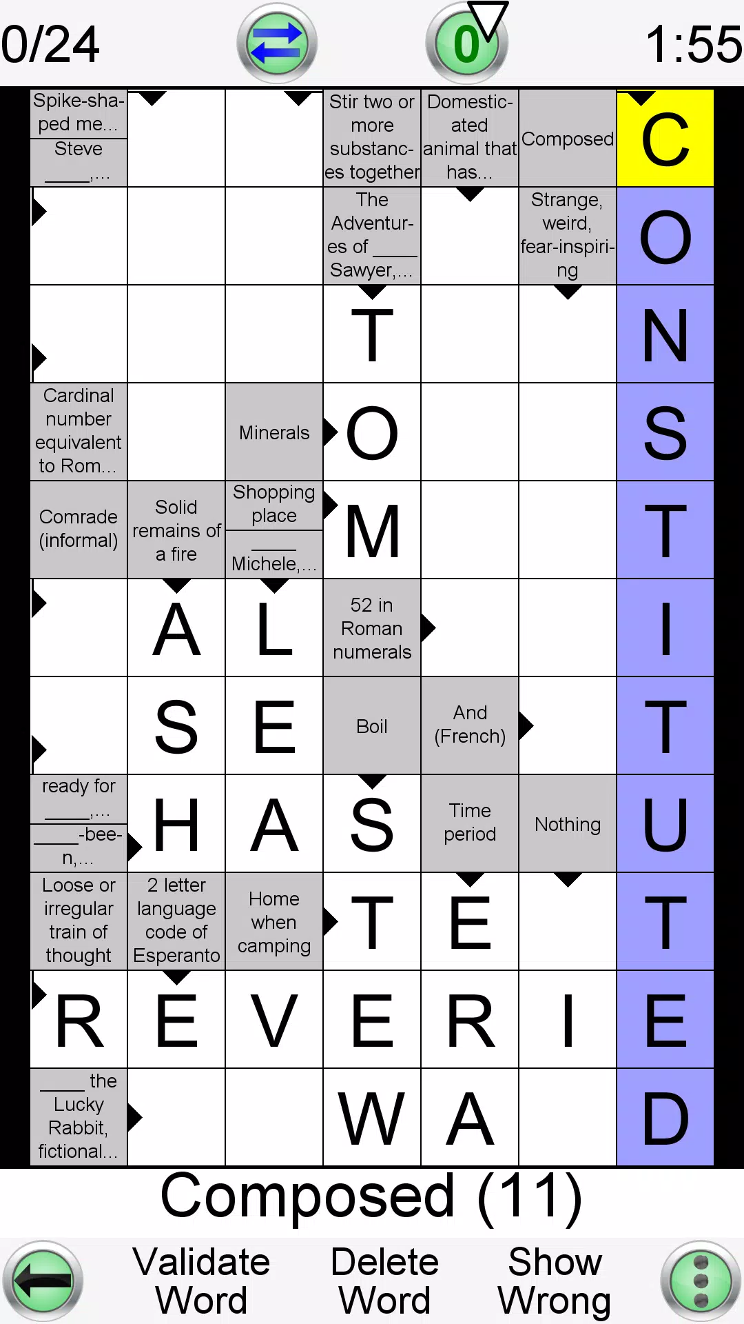 Arrow Crossword 螢幕截圖 0