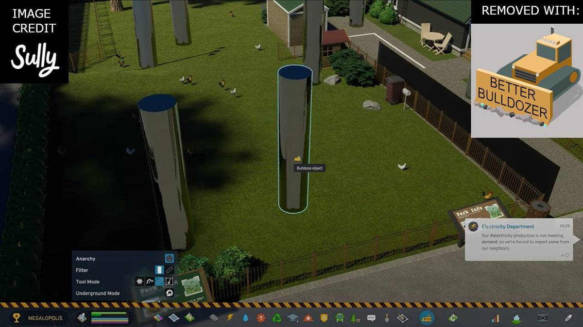 Better Bulldozer mod streamlining city demolition