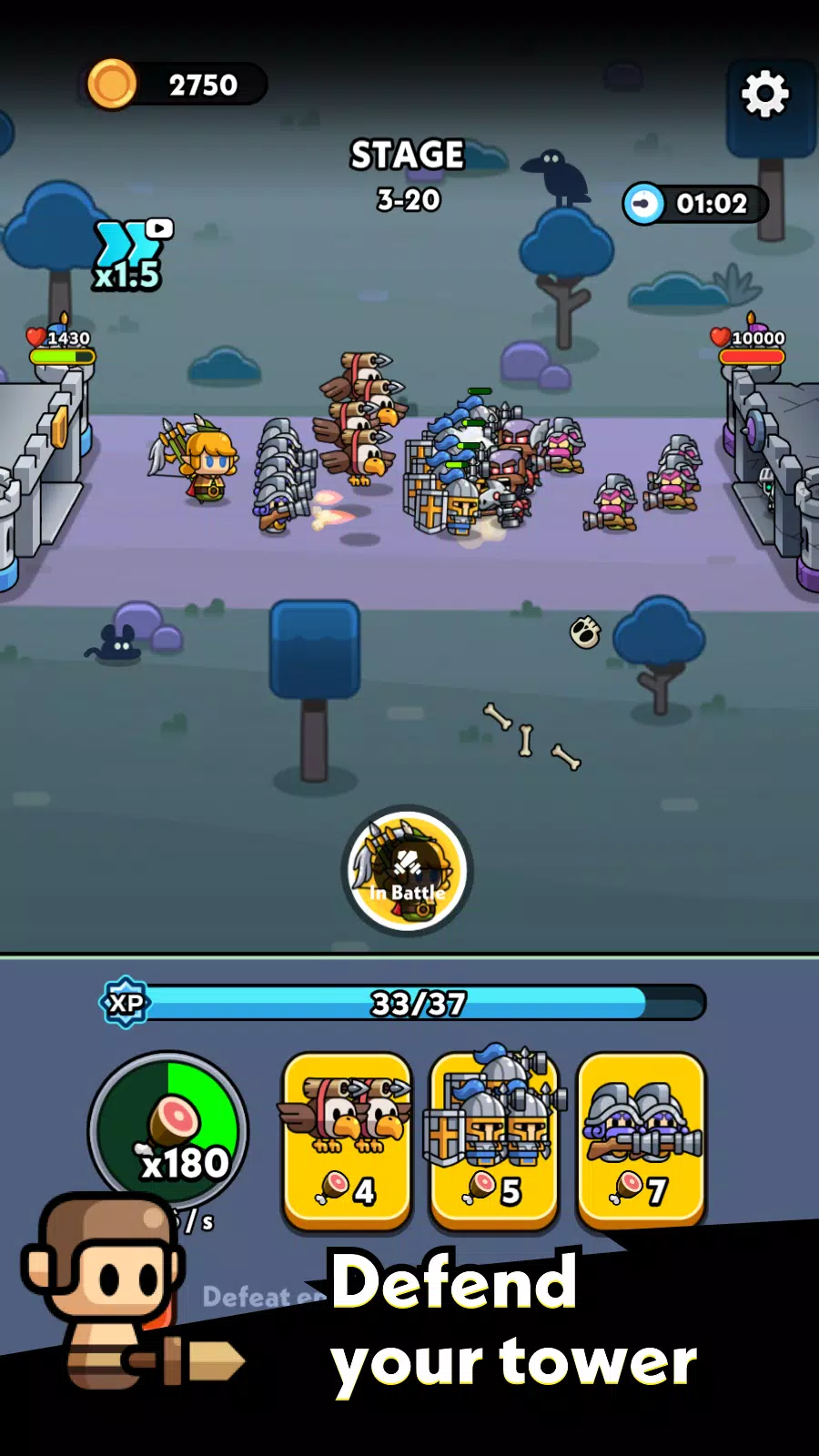 Tiny Warriors Go! স্ক্রিনশট 2