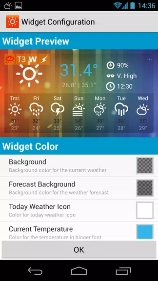 Sunny HK -Weather&Clock Widget 螢幕截圖 2