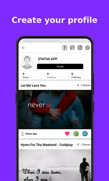 Ultimate Status Video ဖန်သားပြင်ဓာတ်ပုံ 2