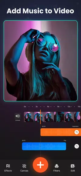 Add Music To Video & AI Editor Ảnh chụp màn hình 1