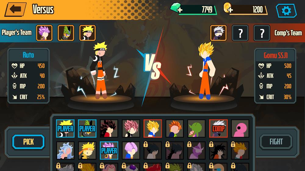 Stickman Dragon Fight - Super 螢幕截圖 3