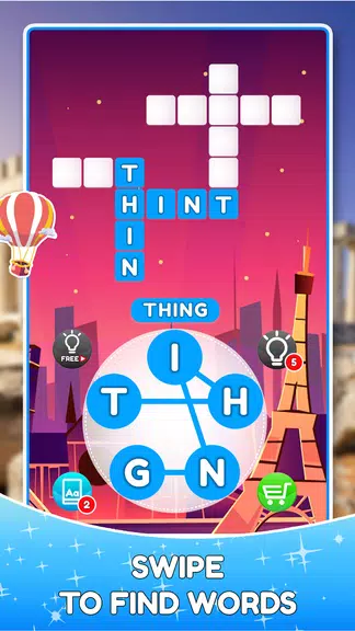 Word Travels Crossword Puzzle Ekran Görüntüsü 0