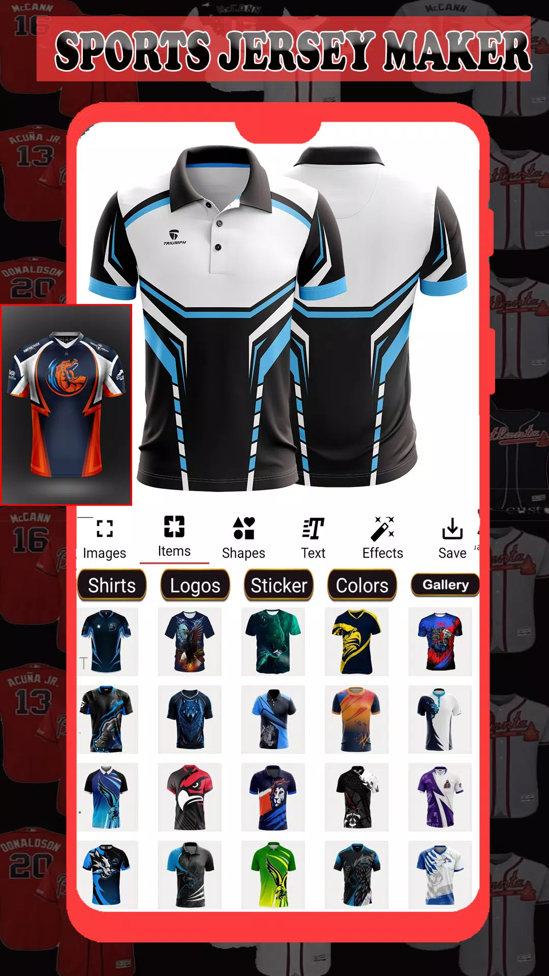 Sports Jersey Maker 스크린샷 1