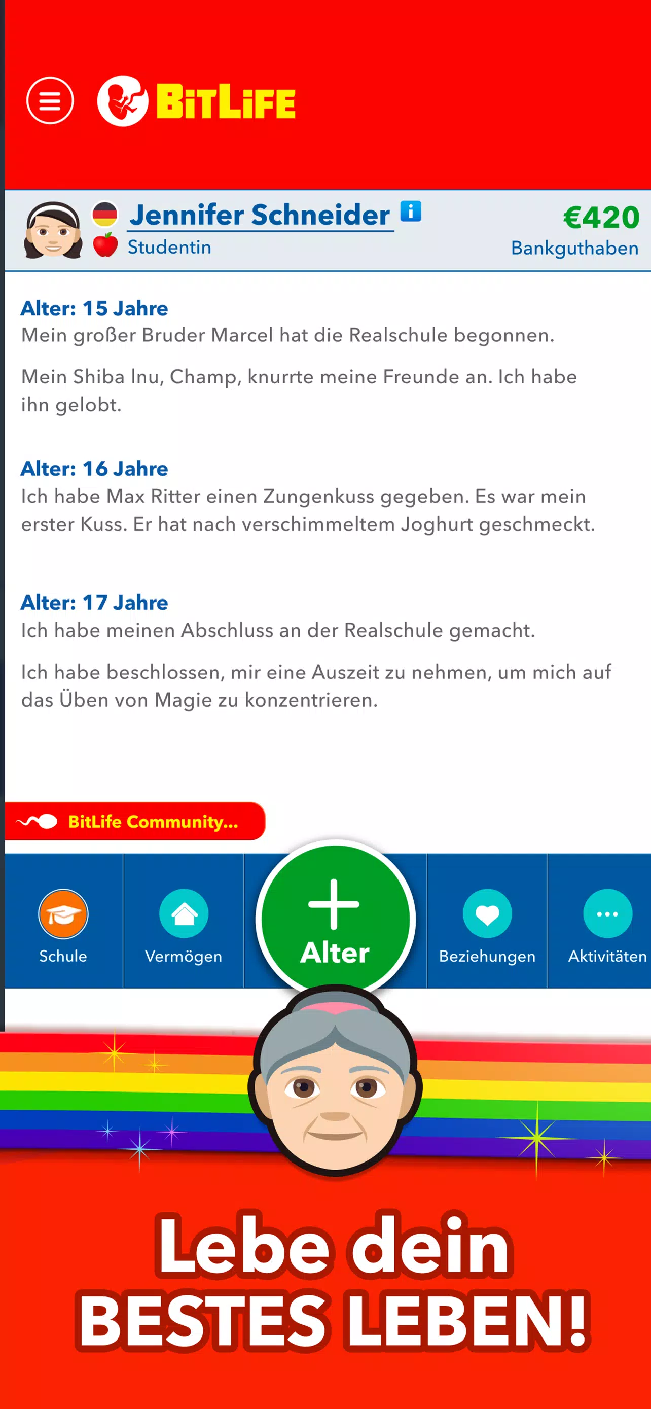BitLife DE - Lebenssimulation Скриншот 3