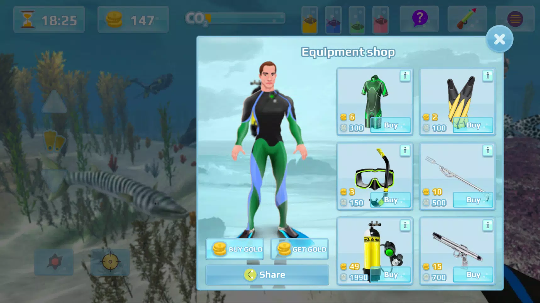 Hunter underwater spearfishing Zrzut ekranu 2