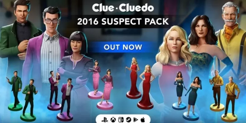 「Cluedo Mobileは2016年のキャストとレトロ1949ルールセットを発表します」
