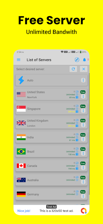 OneTap Vpn स्क्रीनशॉट 0