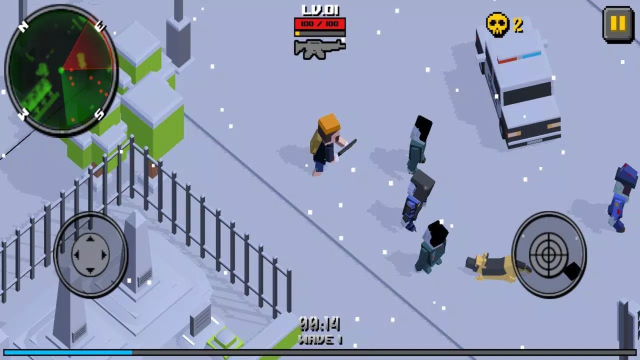 Pixel Zombie Frontier 螢幕截圖 1