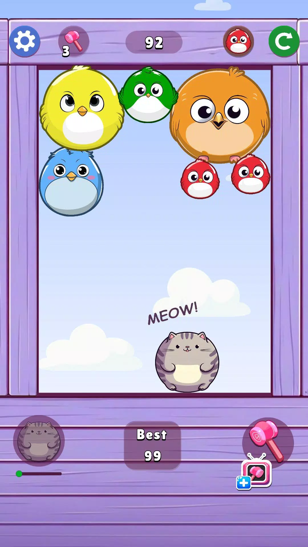 Melon Birds Throw スクリーンショット 0