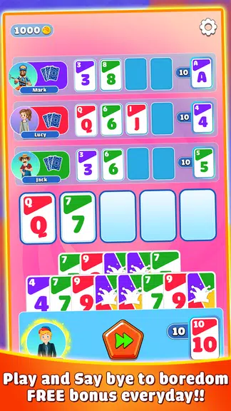 Skip 10 - Card Game ဖန်သားပြင်ဓာတ်ပုံ 1