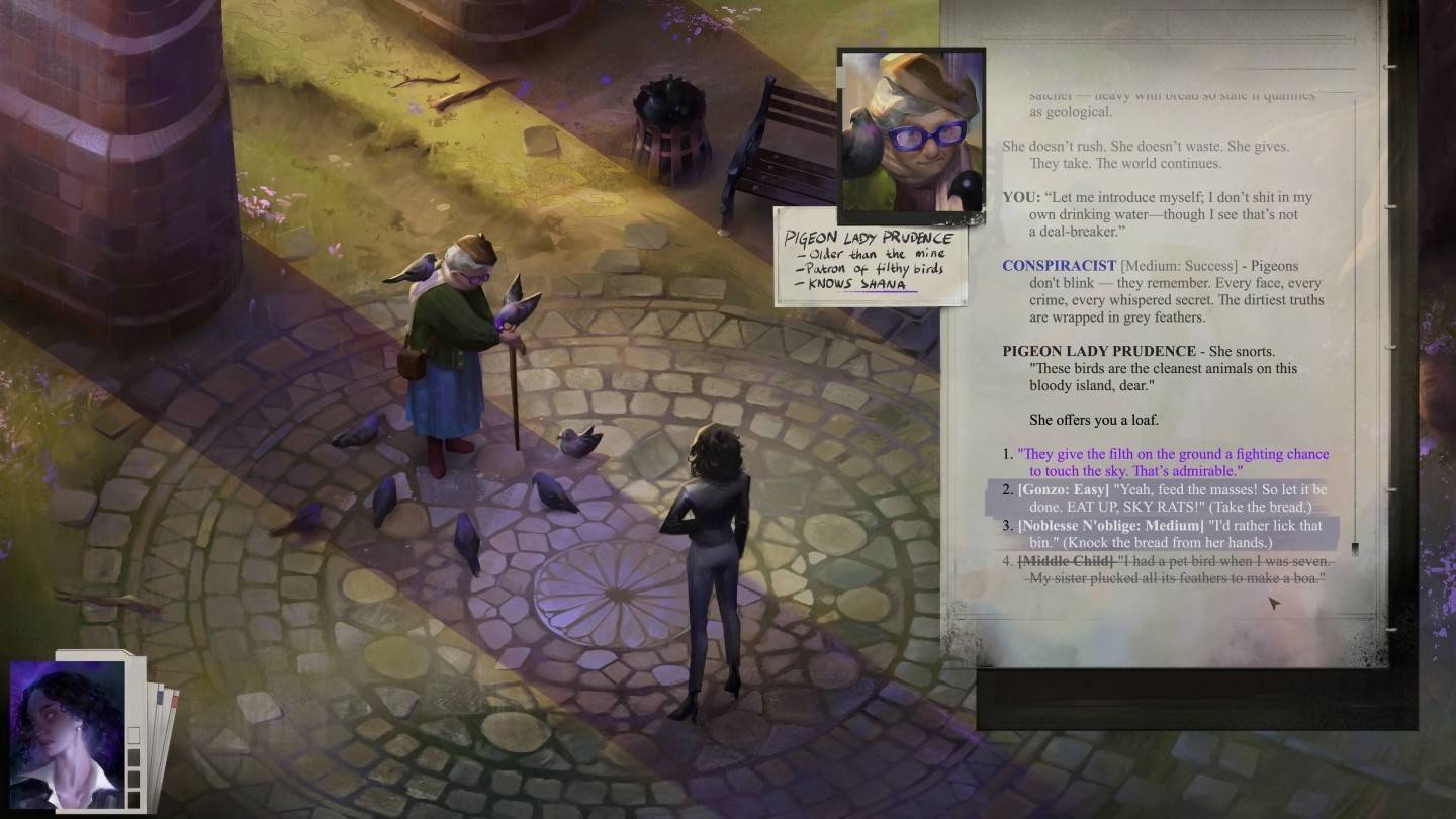 Hopetown - A Nonlinear RPG Inspired by Disco Elysium Mechanics