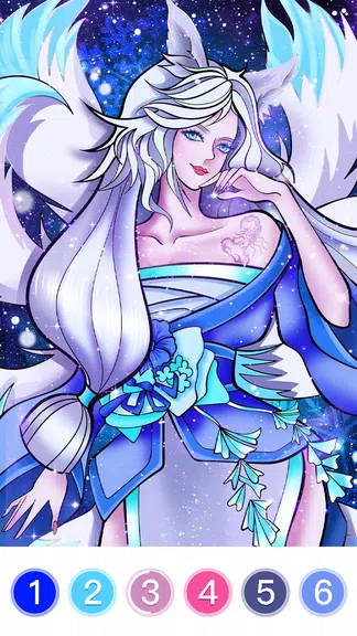 Fantasy Coloring Game, Paint by Number Offline スクリーンショット 0