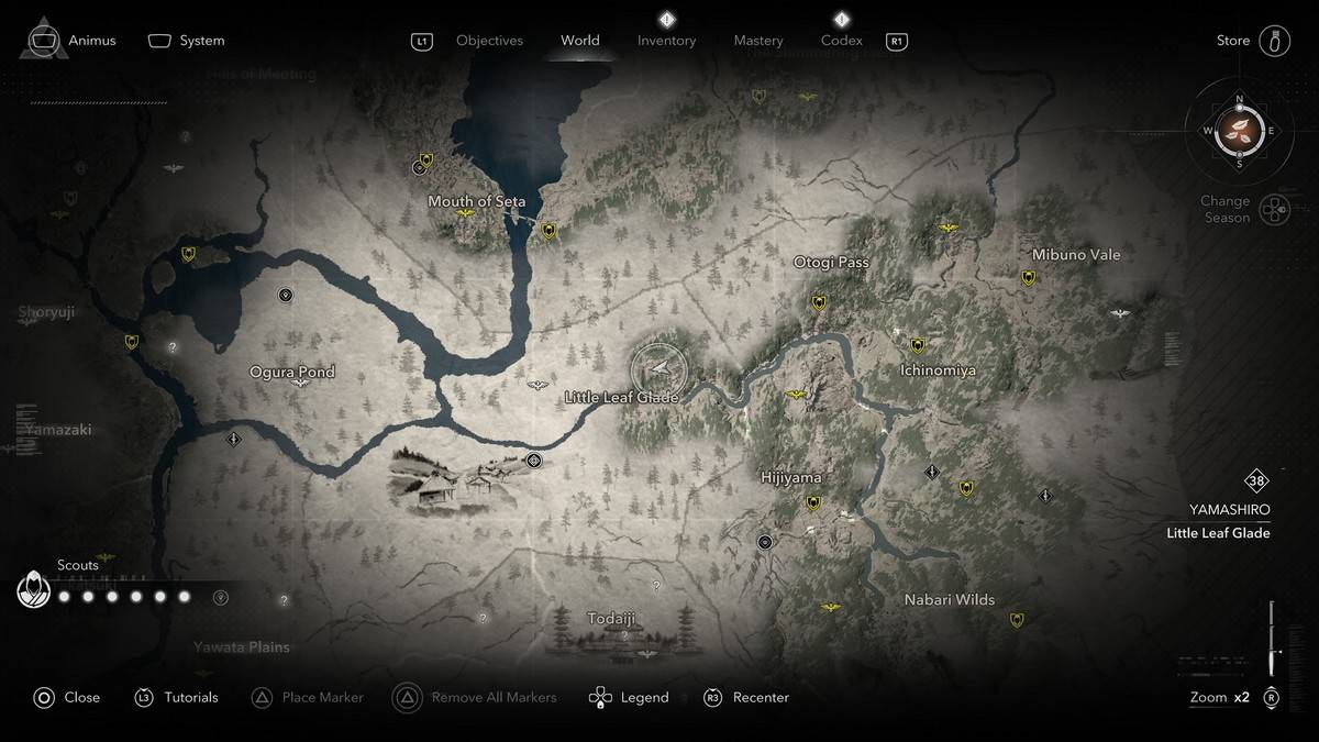 Легендарное местоположение Sumi-E в Assassin's Creed Shadows.