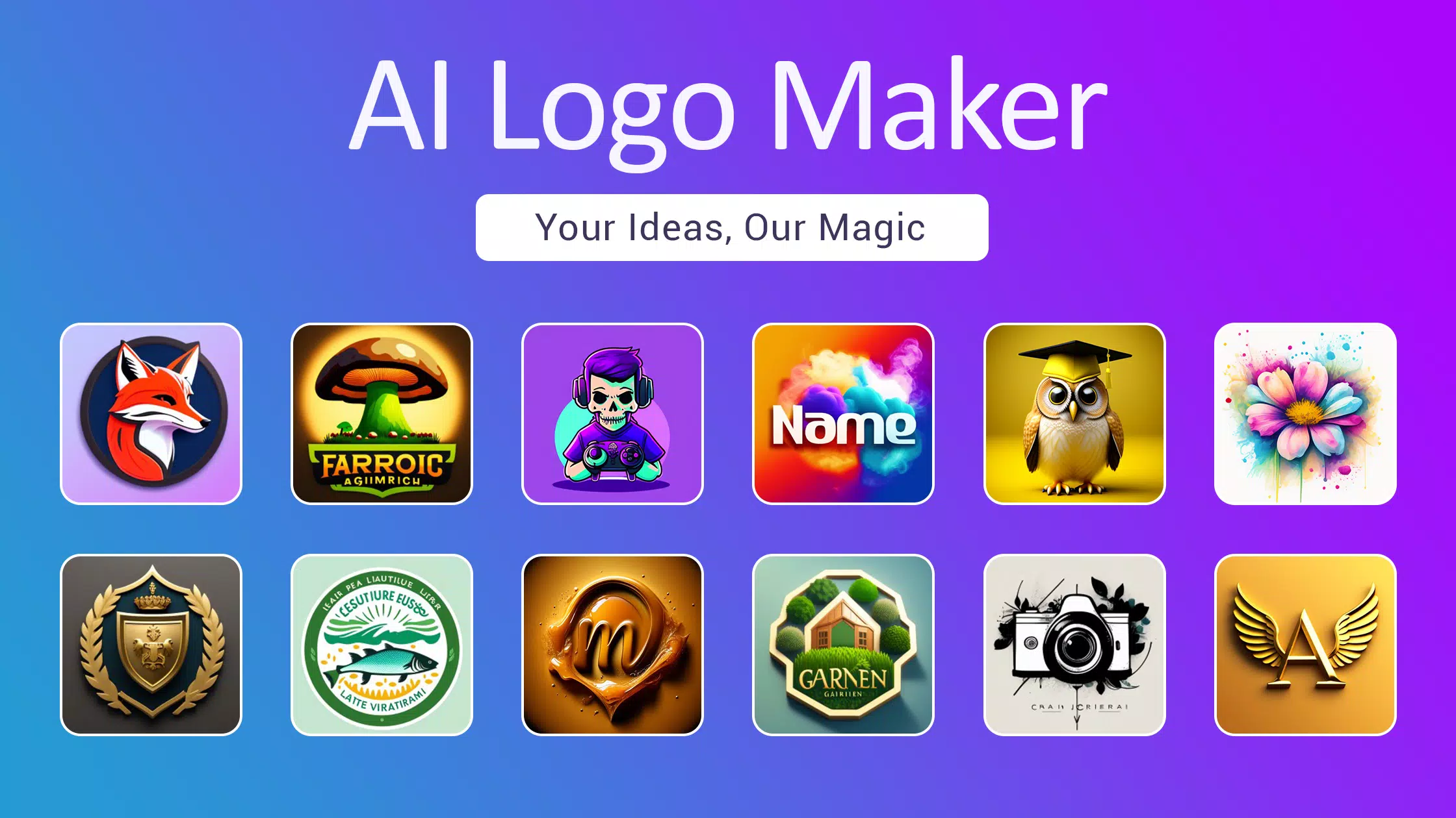 Logo maker AI Logo generator ဖန်သားပြင်ဓာတ်ပုံ 0
