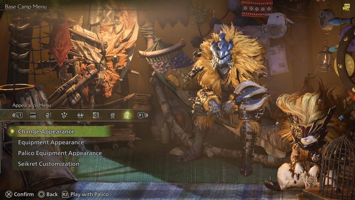 Monster Hunter Wilds настройка персонажа