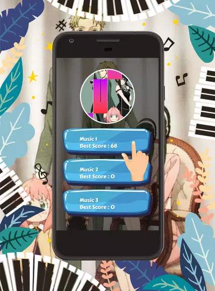 Piano Tiles Anime Spy X Family স্ক্রিনশট 0