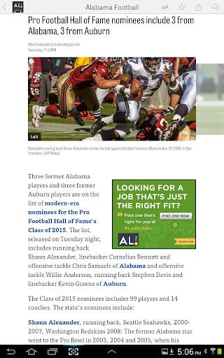 AL.com: Alabama Football News Capture d'écran 2