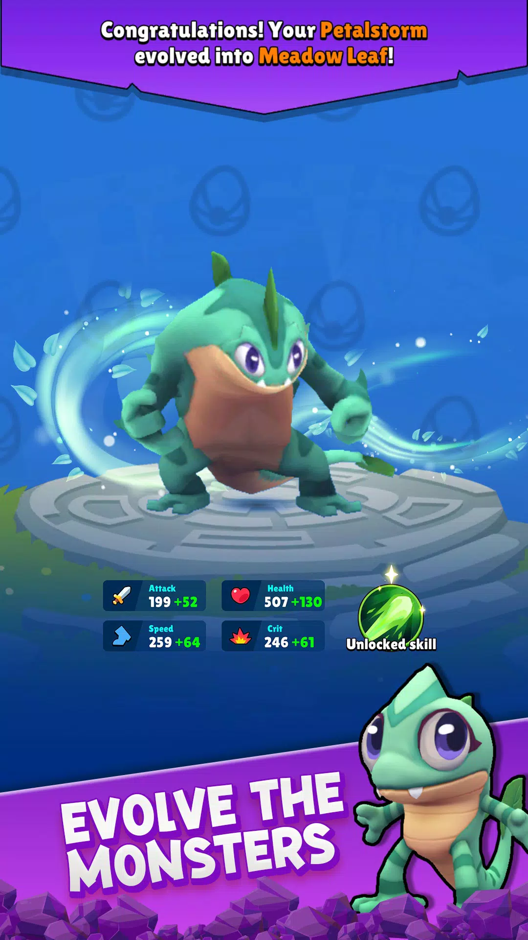 Negamon Lite: Monster Battle Capture d'écran 2