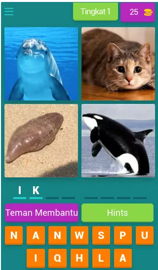 Tebak-tebakan Gambar Hewan Скриншот 0
