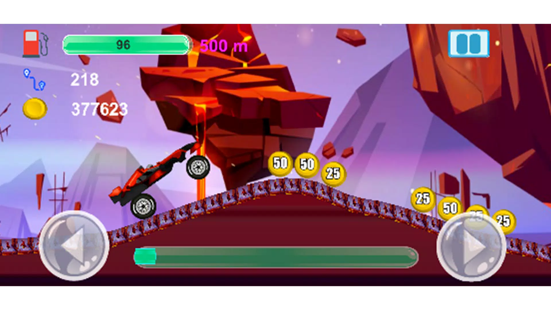 Hill Climb Car Race Adventure 螢幕截圖 1