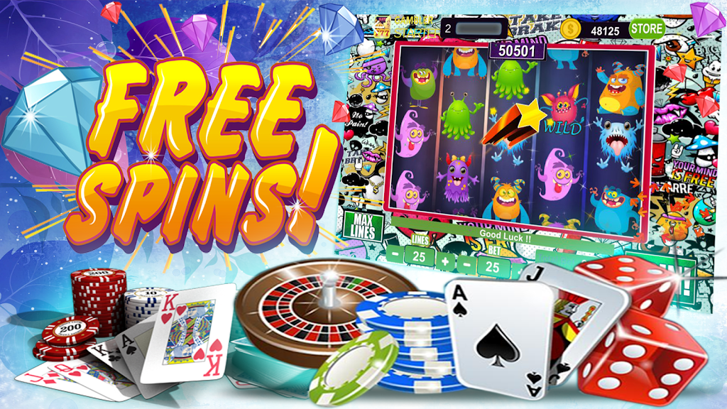 Monster Slots – Free Vegas Casino 螢幕截圖 0