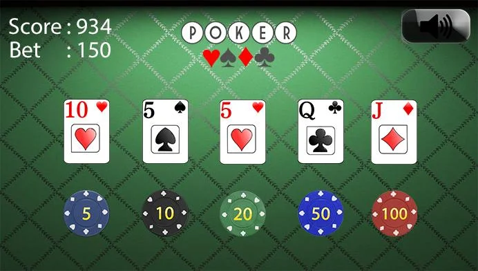 blackjack and poker 螢幕截圖 1