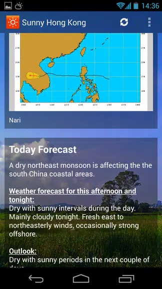 Sunny HK -Weather&Clock Widget 螢幕截圖 1